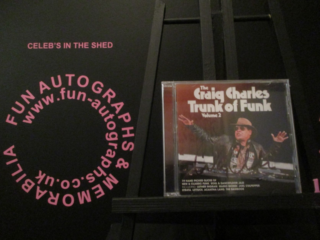 Craig Charles - 'The Craig Charles Trunk Of Funk Volume 2' Authentic Autographed Album Cover (1)