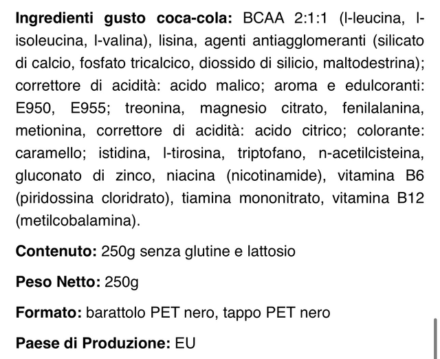 ESSENTIAL AMINO + NAC (250 Grammi) INJECT NUTRITION
