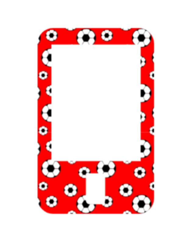 Red Football T Sim Sticker