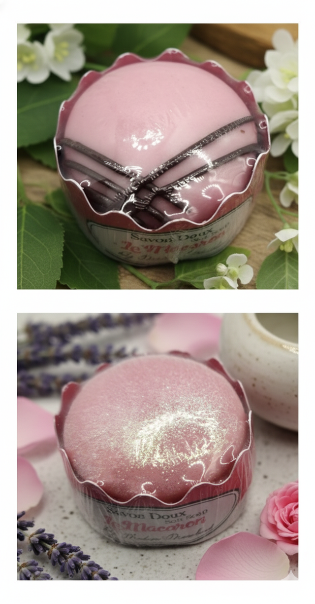 Savon solide macaron 