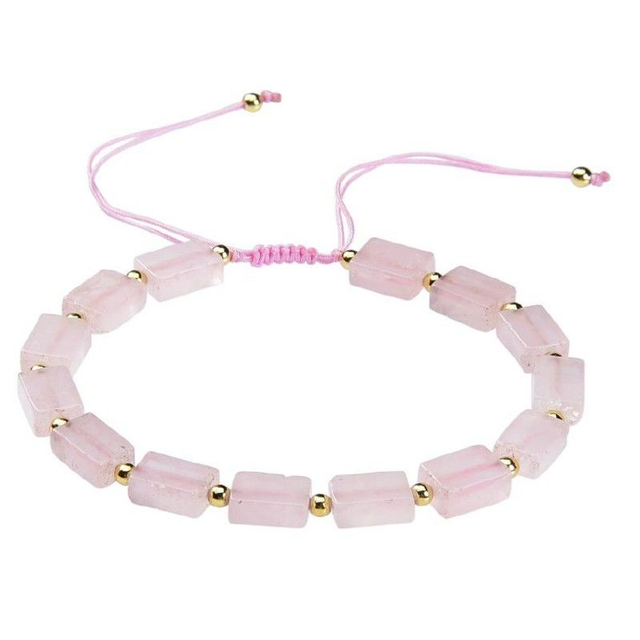 Bracelet Quartz Rose Shamballa