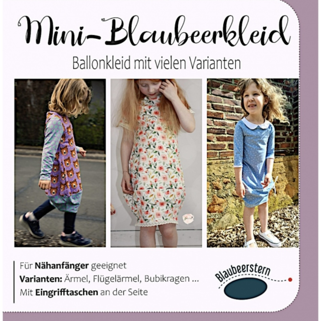 Schnittmuster Mini Blaubeerkleid 