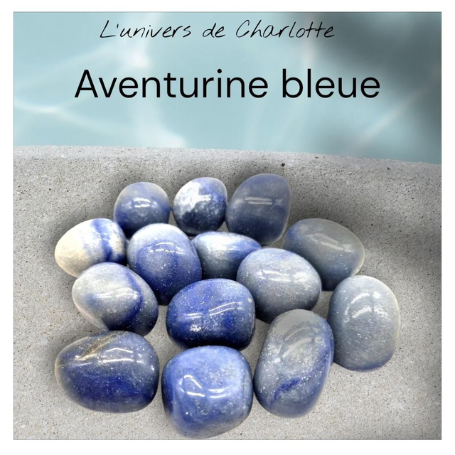 Pierre roulée &quot;Aventurine bleue&quot;