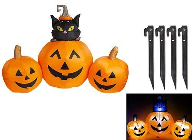 Halloween , Zucche gonfiabili con luce 180 cm HALLOWEN ADDOBBI