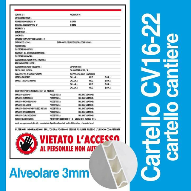 Cartello Cantiere 60x80 - CV16