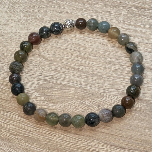 Bracelet "Agate Indienne" 6mm BR-002