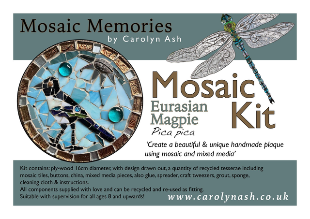 Eurasian Magpie Mosaic Kit