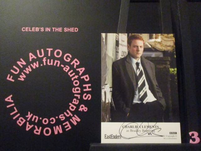 Charlie Clements (Bradley Branning) Authentic Autographed EastEnders 6x4 Cast Card (3)