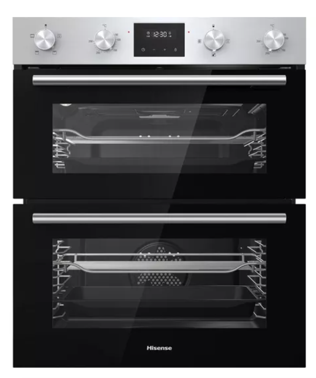 HISENSE BID75211XUK Electric Built-under Double Oven - Stainless Steel