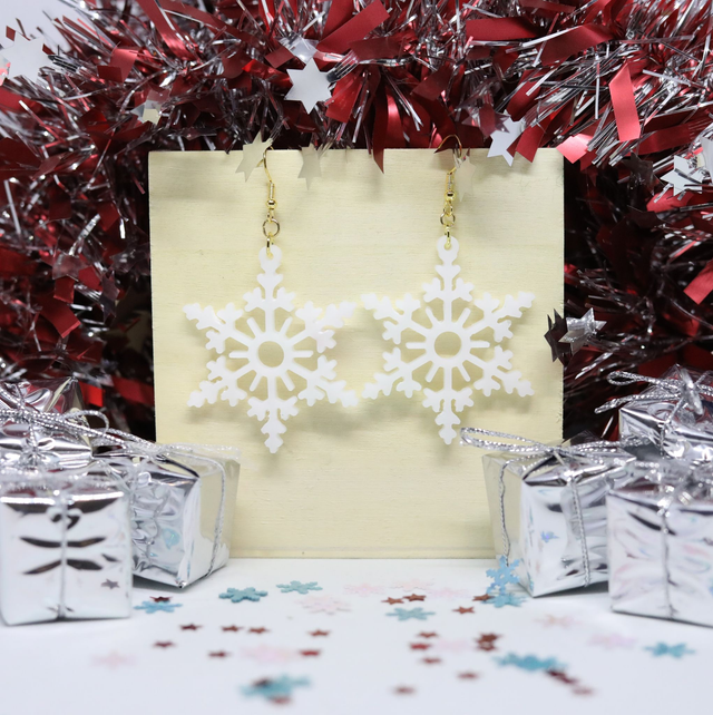 Boucles d&#039;oreilles Flocon 1