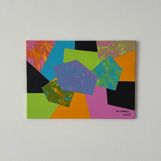 Peinture texturée 18 x 13 cm 