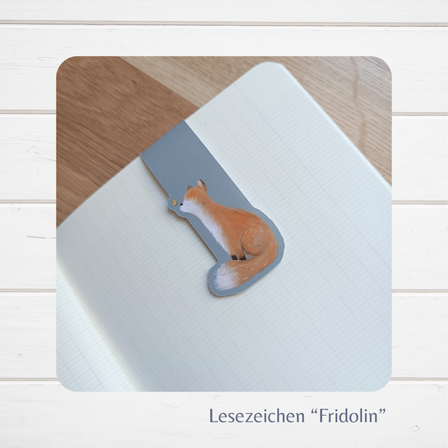 "Fuchs Fridolin" - Magnetisches Lesezeichen