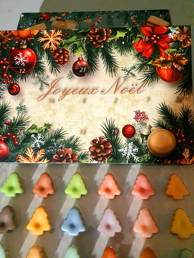 Calendrier de l'avent de fondants parfumés
