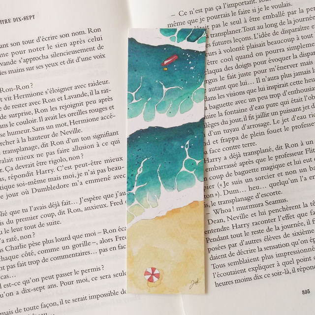 Marque-page - Bord De Mer - Émeraude