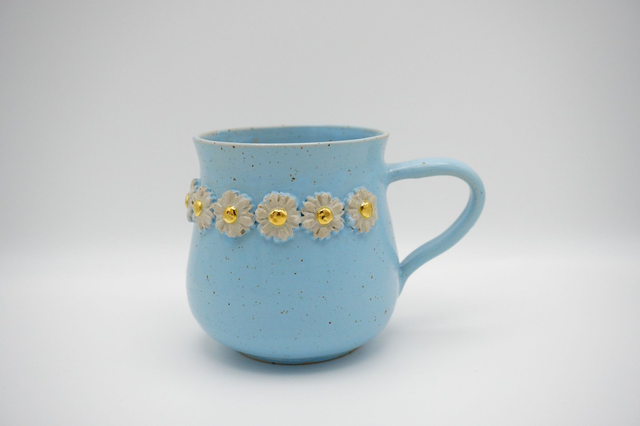 Daisy i lyseblå med guld - 2. sort