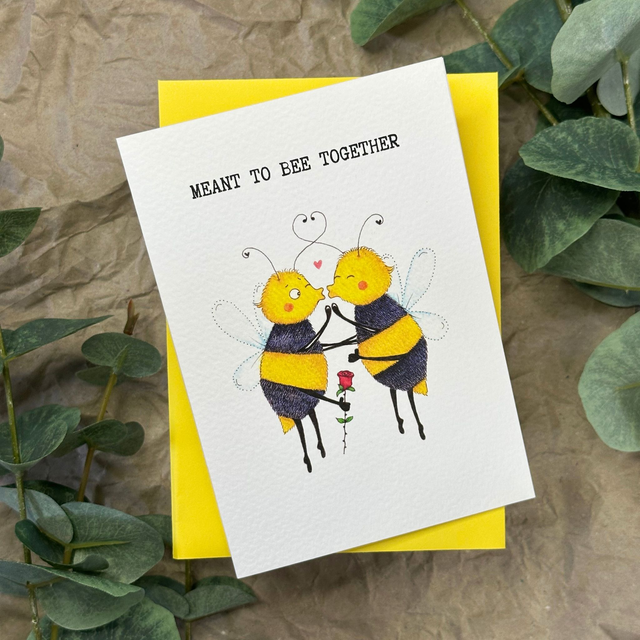 Meant to Bee Together - Greeting Card