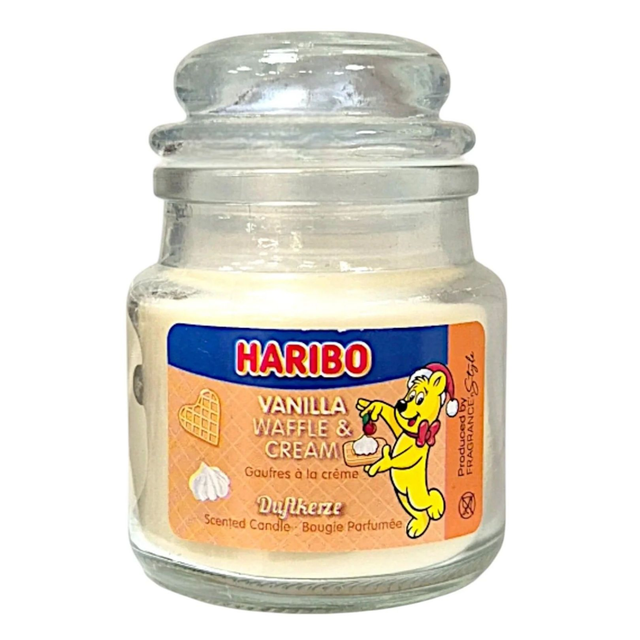 Haribo Duftkerze "Vanilla Waffle & Cream" 85g