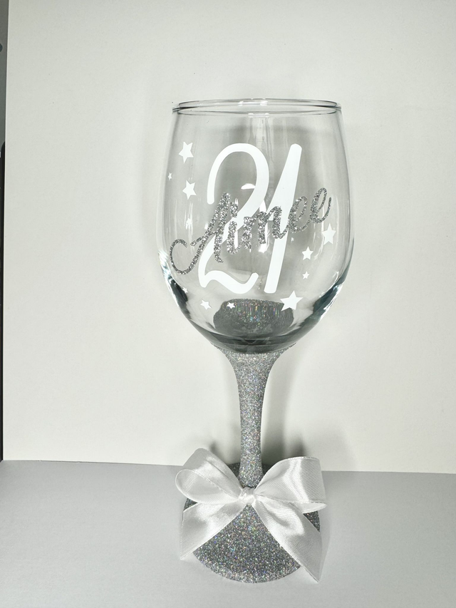 Personalised Age Wine Glass