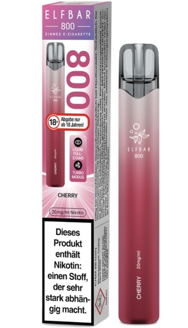 ELFBAR 800 Einweg E-Zigarette – Cherry | 20 mg
