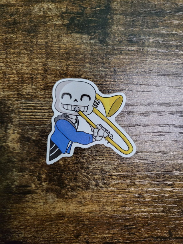 Sans with Trombone Sticker