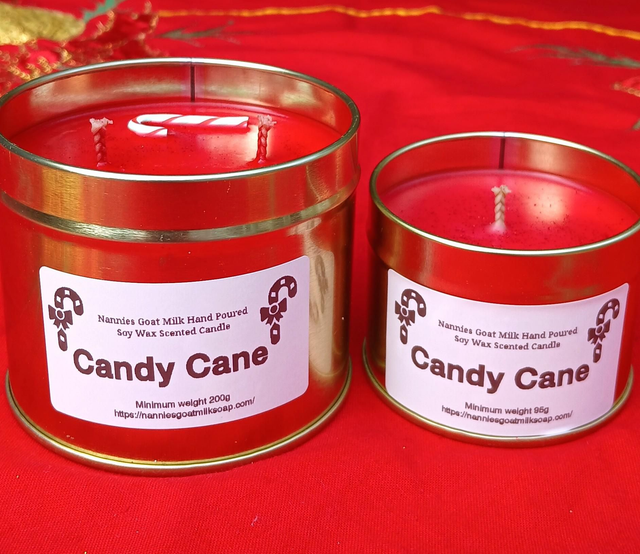 Candy Cane Candle
