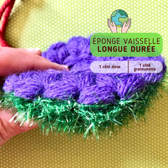 Éponge à vaisselle éco-responsable