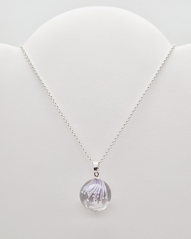 Pendentif Ariel violet