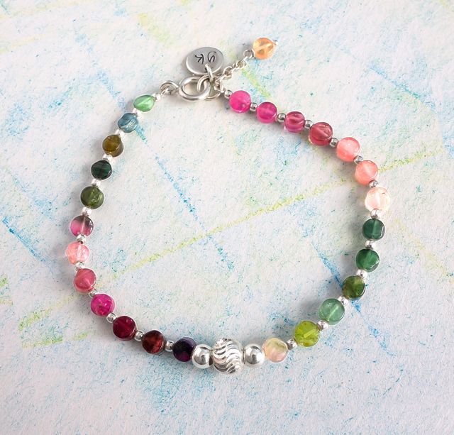 Pulsera de plata 925 con Turmalinas