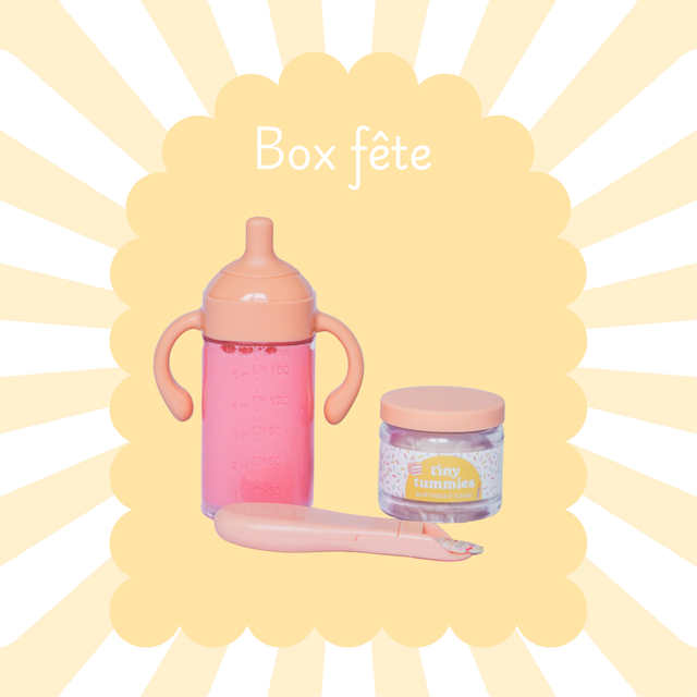 Box fête ! Lait fraise &amp; petit pot anniversaire 