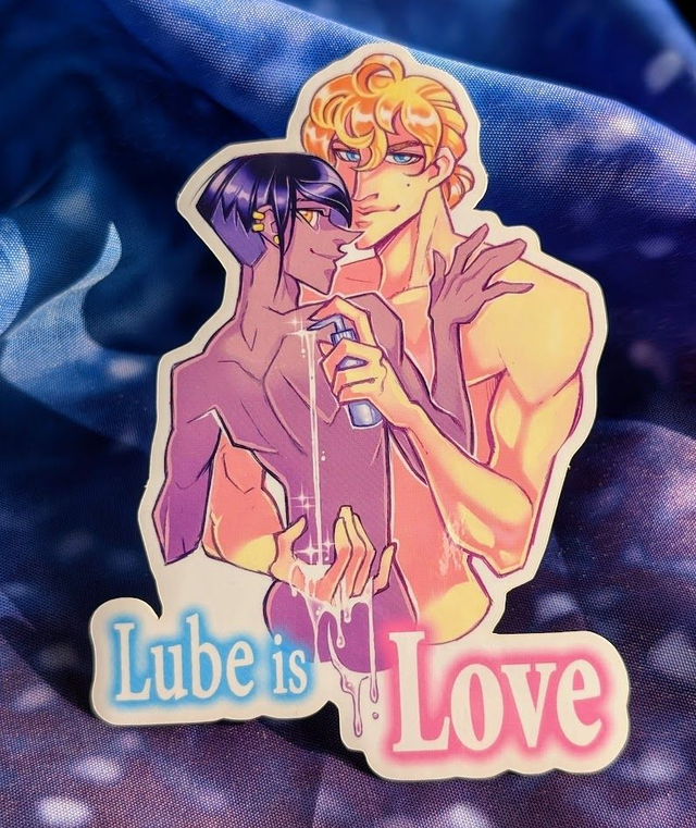Wholesome Boyslove Sticker "Lube is Love"
