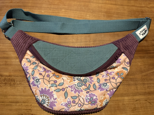 Carlota velours violet et indienne 