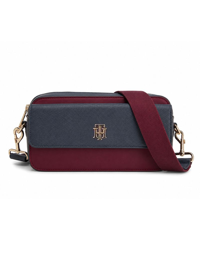 Tommy Hilfiger Crossbody con Tarjetero Rígida con Correa Ajustable
