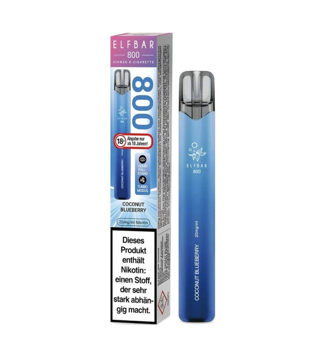 104 | Elfbar 800 Einweg E-Zigarette Coconut Blueberry 20mg Nikotin/ml