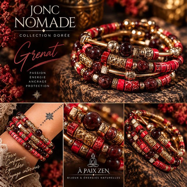 Jonc NOMADE Grenat