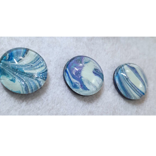 L'ODYSSEE DE L'ESPACE - Magnets - Bleu nacré et vert pâle