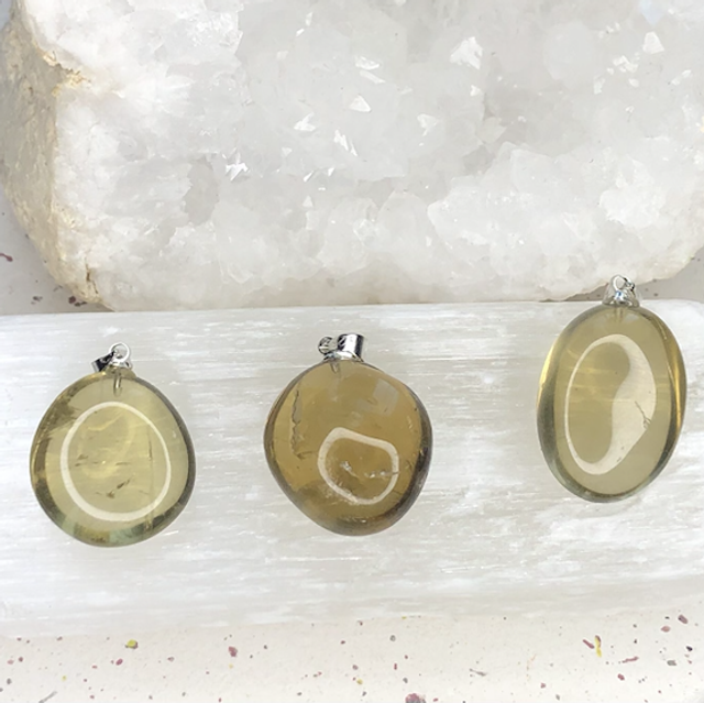 Pendentif Citrine Naturelle AA