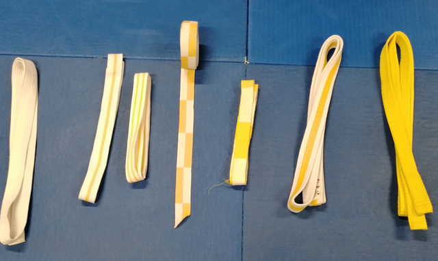 Passages de grade // jusqu’à JAUNE