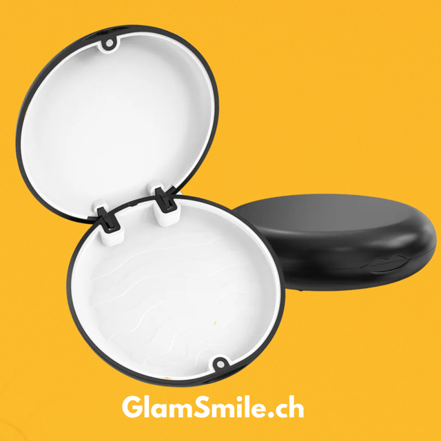 Etui de rangement pour gouttières orthodontiques invisibles sans miroir