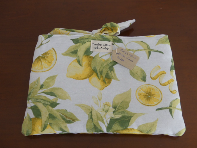 Pochette à livre Romane citron 