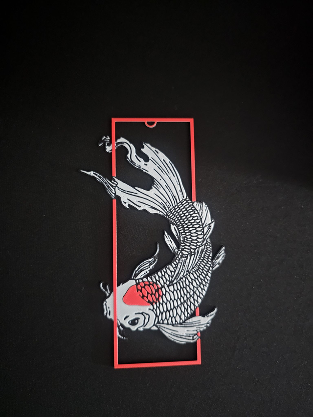 Marque page poisson chat