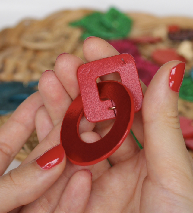 Alix • rouge métallisé