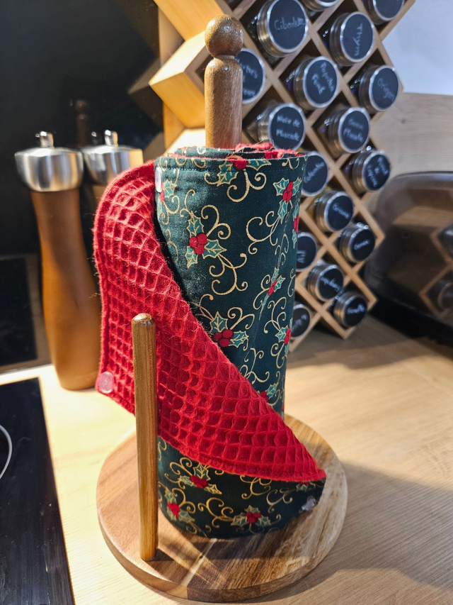 Essuie-tout houx doré de Noël