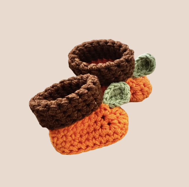 Halloween Collection- Pumpkin Booties 