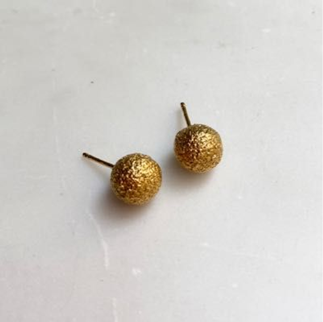 Gold Lava_Sphere Studs