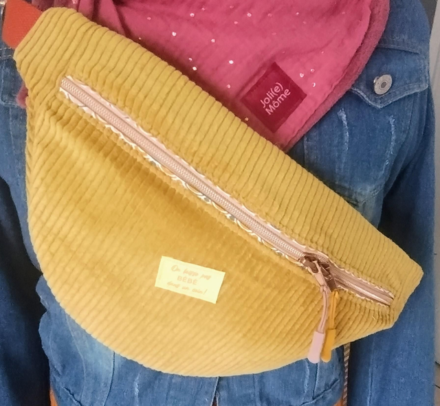 sac Banane velours côtelé 