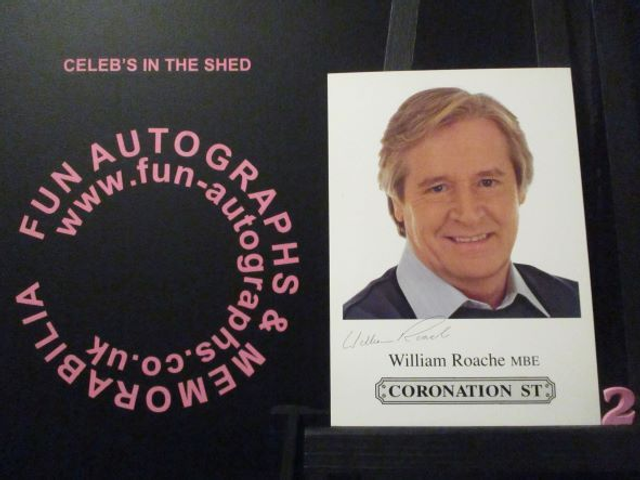 William Roache MBE (Ken Barlow) Original Coronation Street Pre-Print Cast Card (2)