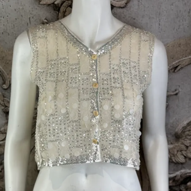 JA5 Weste Pailletten AA ca.44 L ca.42