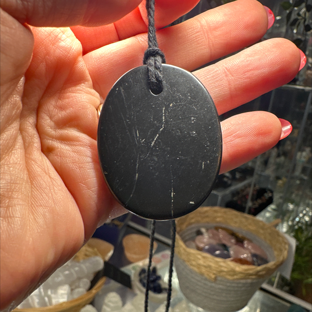 Oval Shungite Pendant 