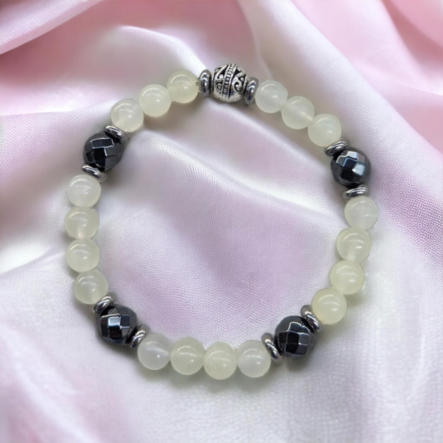 Chakra Cœur / Bracelet Jade Vert - 6 mm