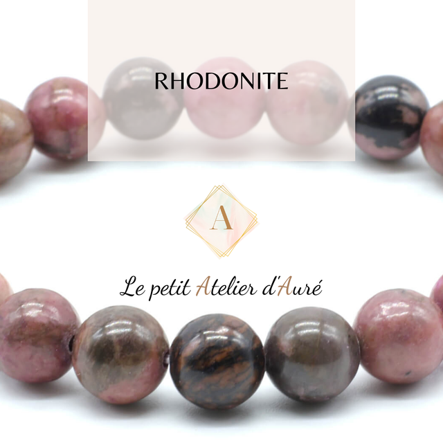 Rhodonite : Bracelet en pierres naturelles sur mesure